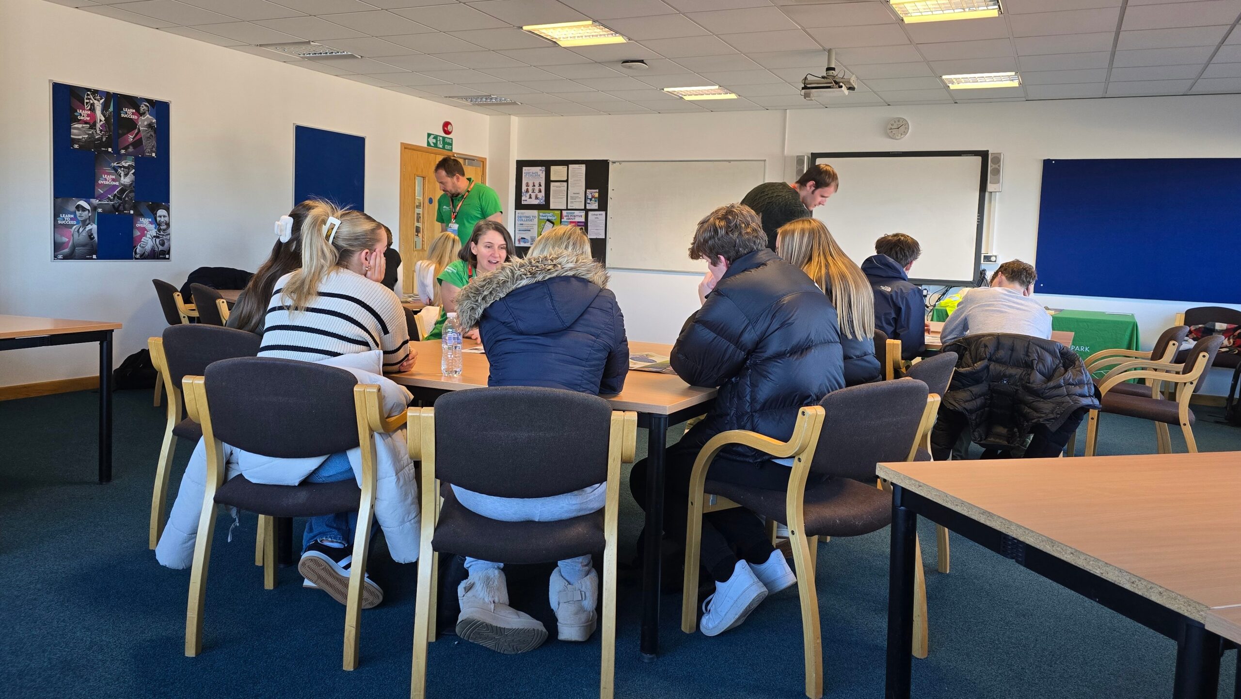 Staff from South Downs National Park give a workshop to Chichester College students