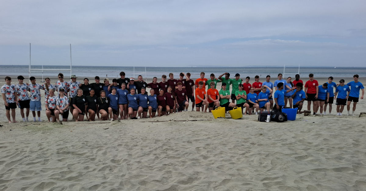 Some of the staff that took part in the annual Beach Rugby tournament