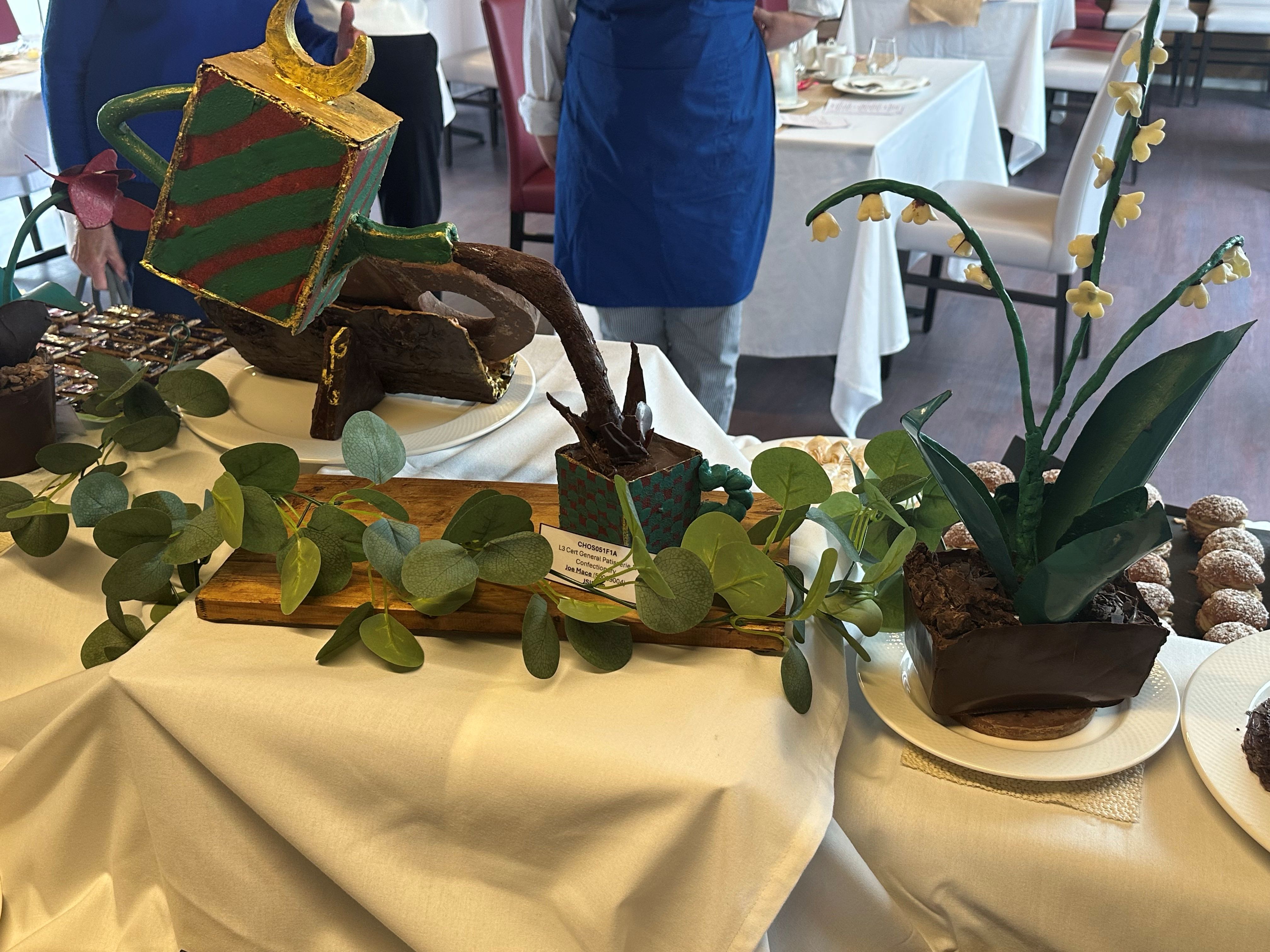 Some of the amazing creations made by Chichester College L2 and L3 Catering students for the Patisserie Showcase