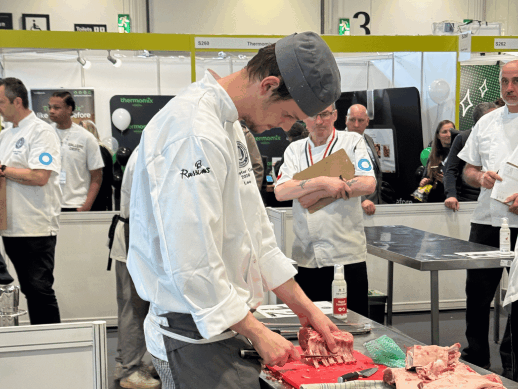 One of our cookery students hard at work in the Goodwood kitchen